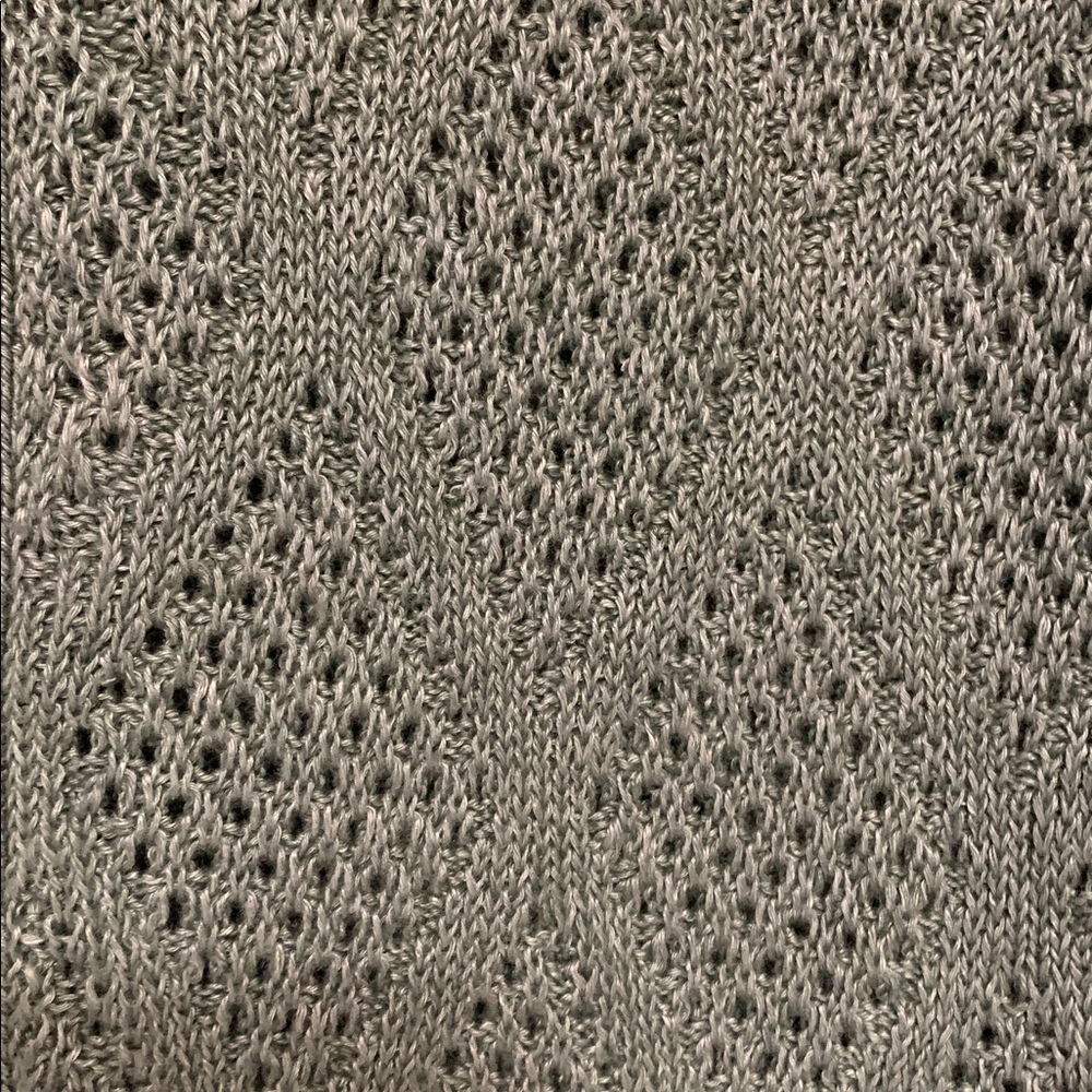 J. Crew Men’s Green Short-Sleeve Linen Diamond-Stitch Large Sweater Polo - Picture 3 of 12